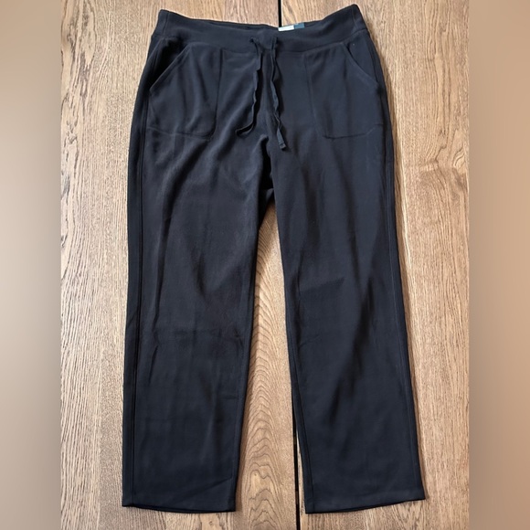 tek gear Pants - NWOT Tek Gear Fleece Black Straight Mid-Rise Pants XL